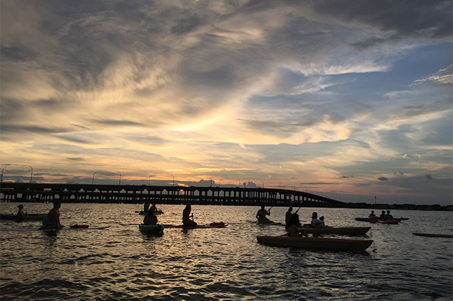 Sunset paddle pensacola