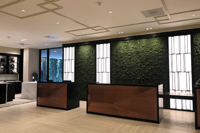 Main Lobby With "Living" Green Walls, Omni Houston