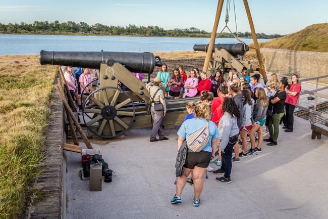 Group at Old Fort Jackson