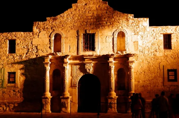 The Alamo at Night. Photo Credit: Jeff Heilman