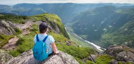 Mountains in Charlevoix, Quebec. Photo Credit: Charlevoix Tourism and Ian Roberge