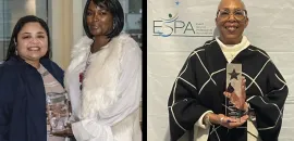 Side-by-side photos of winners of ESPA's Event Service Professionals of the Year Award.