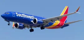 Southwest Airlines airplane taking off