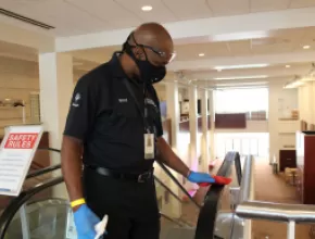 Enhanced cleaning procedures at Raleigh Convention Center