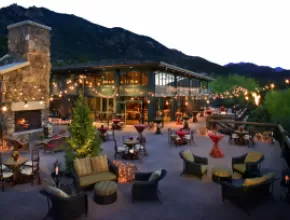 Outdoor meeting space at The Broadmoor