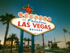 The Welcome to Fabulous Las Vegas sign. 