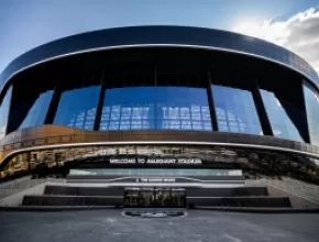 Exterior of Allegiant Stadium