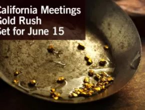 California meetings gold rush graphic.