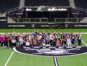 Group shot at Allegiant Stadium