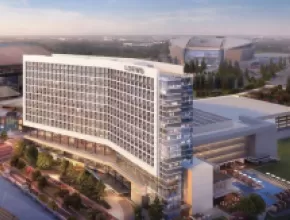 Rendering of new Loews Arlington Hotel