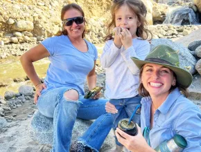 Enjoying mate tea & alfajores cookies with friends Picu & Valeria in Northern Argentina – a sweet & simple tradition that can easily be woven into event experiences