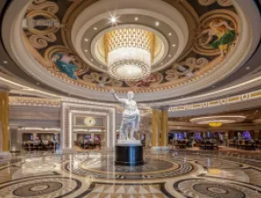 Caesars Palace lobby renovation.