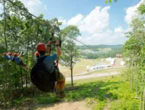 Photo of zipline at Summit Bechtel Reserve.