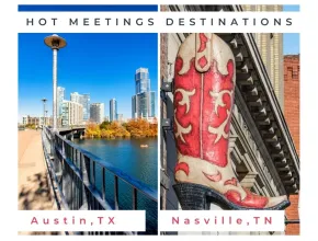 Nashville and Austin split image