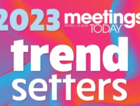 Graphic of 2023 Meetings Trendsetters logo.