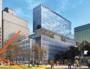 JW Marriott Dallas Arts District exterior rendering