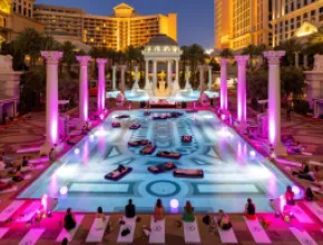Caesars Entertainment Global Wellness Summit Sound Bath at Garden of the Gods Pool
