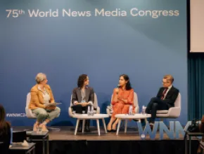 Panelists at World News Media Congress in Copenhagen