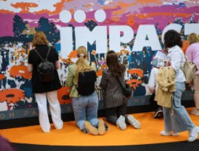 Impact sign at IMEX Frankfurt