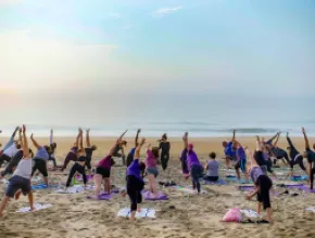 Yoga on the Beach. Ocean City, MD