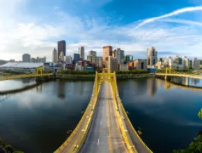 Andy Warhol Bridge. Credit: Dustin McGrew for VisitPITTSBURGH