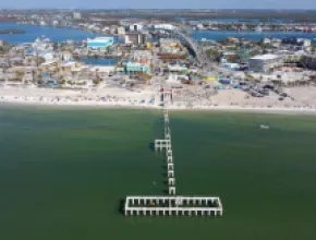 Aerial photo of Fort Myers Beach.