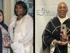 Side-by-side photos of winners of ESPA's Event Service Professionals of the Year Award.