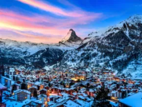 Matterhorn Mountain and the Swiss Alps