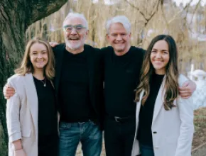 From left to right: Gráinne Ní Ghiollágain, Patrick Delaney, Pádraic Gilligan and Aoife McCrum