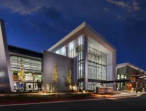 Exterior of Riverside EpiCenter.