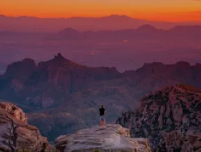 Sunset over Tucson