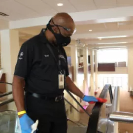 Enhanced cleaning procedures at Raleigh Convention Center