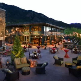 Outdoor meeting space at The Broadmoor