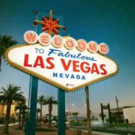 The Welcome to Fabulous Las Vegas sign. 