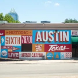 Historic Sixth Street Mural in Austin, Texas. Credit: Carmen M. Fischer