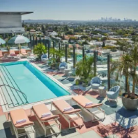 Pendry West Hollywood rooftop pool