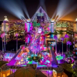 Outdoor event aerial at Walt Disney Swan and Dolphin