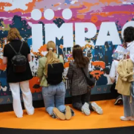 Impact sign at IMEX Frankfurt