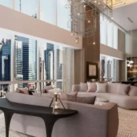 Park Hyatt New York Manhattan Suite Living Room Rendering