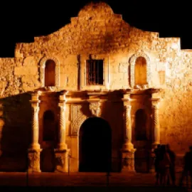 The Alamo at Night. Photo Credit: Jeff Heilman