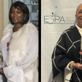 Side-by-side photos of winners of ESPA's Event Service Professionals of the Year Award.