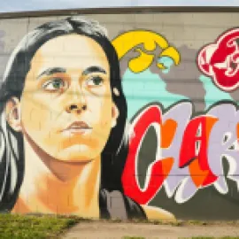 Caitlin Clark Mural. Photo Credit: Visit Indy