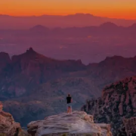 Sunset over Tucson