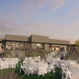 Views Ballroom and Lower Lawn rendering at Sanctuary Camelback Mountain Resort & Spa.