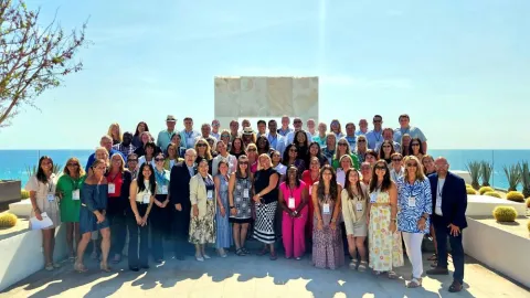 Group photo of Meetings Today LIVE! Corporate/Incentive attendees at Le Blanc Spa Resort Los Cabos.