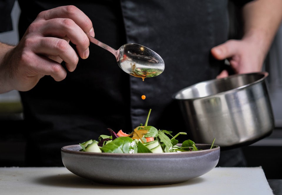 Food being prepared