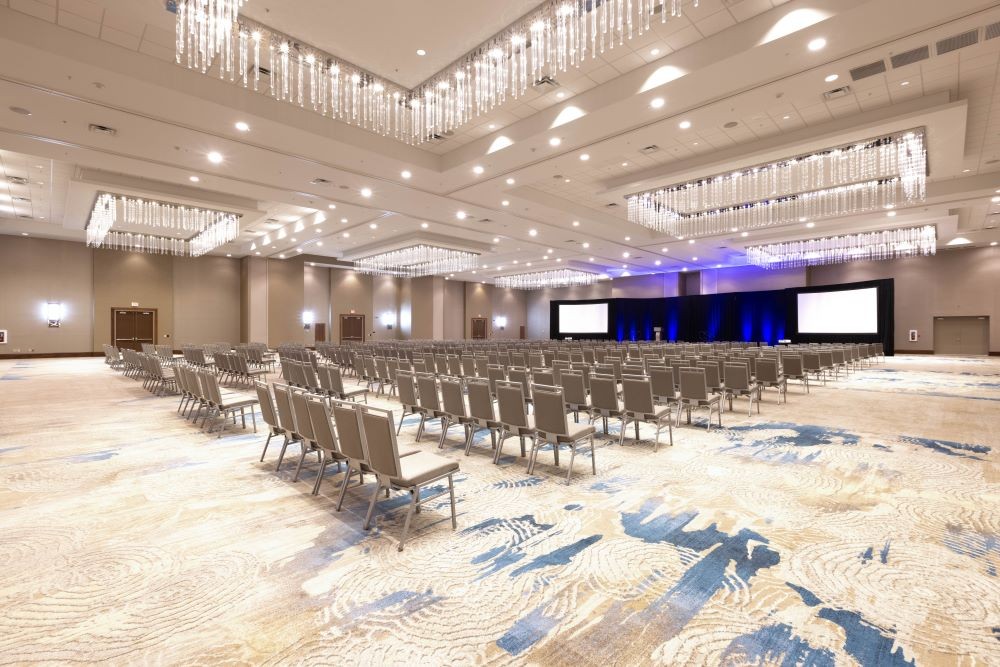 Majestic ballroom with chairs at DoubleTree by Hilton at SeaWorld