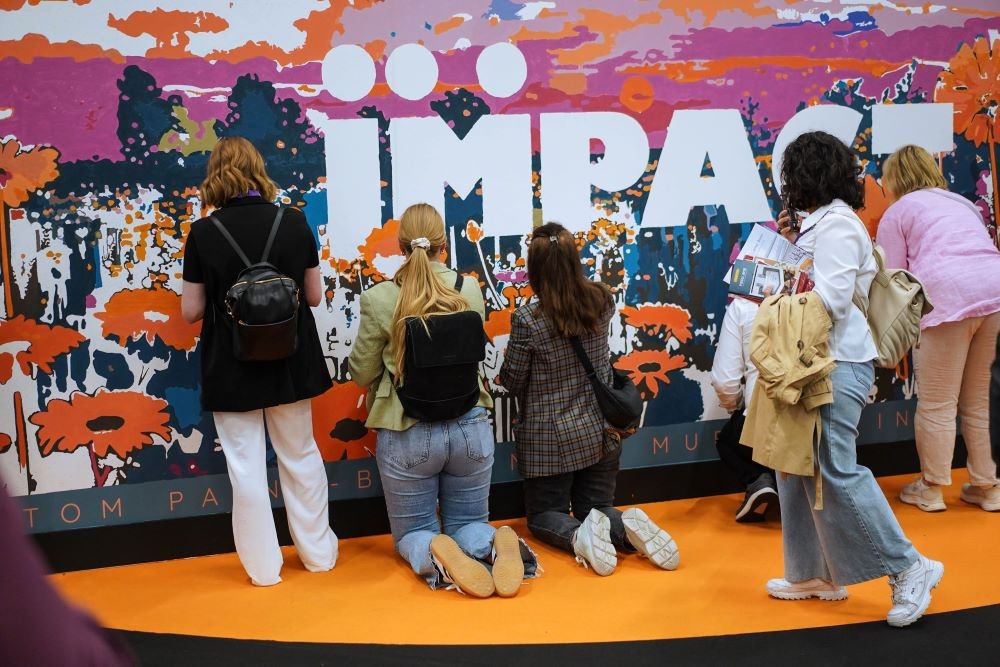 Impact sign at IMEX Frankfurt