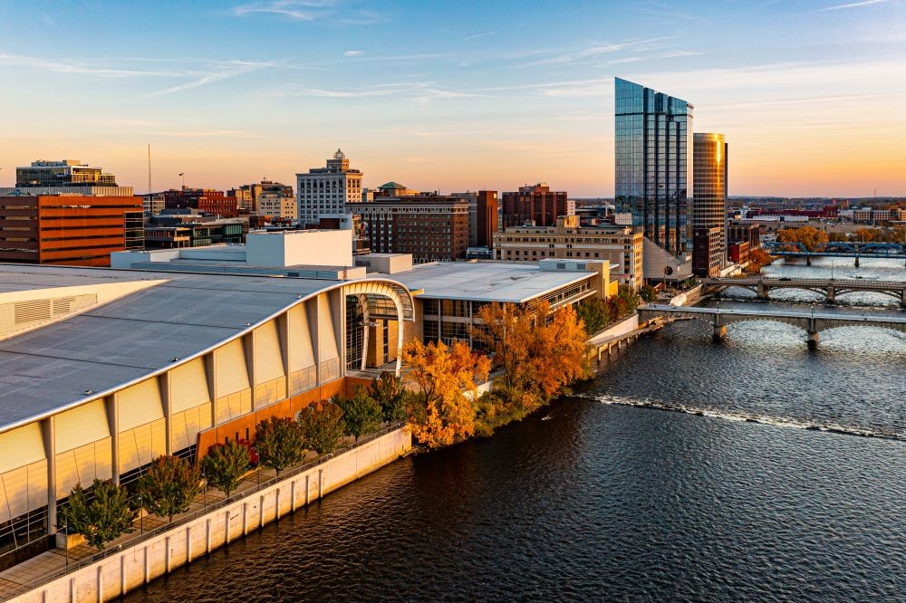 DeVos Place and Grand Rapids skyline