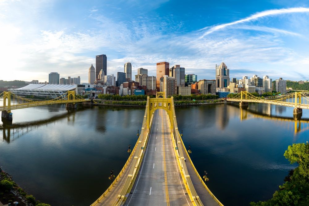 Andy Warhol Bridge. Credit: Dustin McGrew for VisitPITTSBURGH